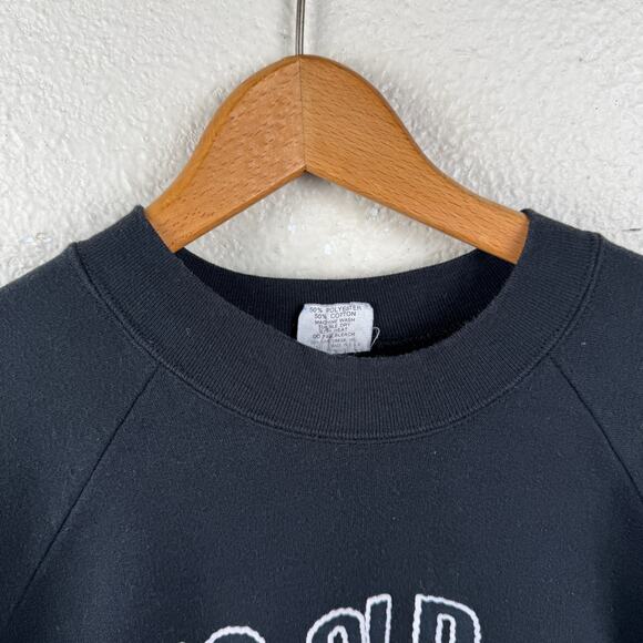 Vintage Halloween Sweatshirt Size XL Black Crewneck Too Old For Treats Funny 90s - Picture 2 of 6